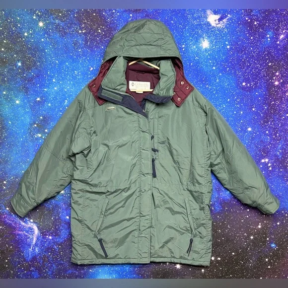 Columbia Sportswear Women's Green Ski Jacket with Hood Size Lg - Picture 2 of 7